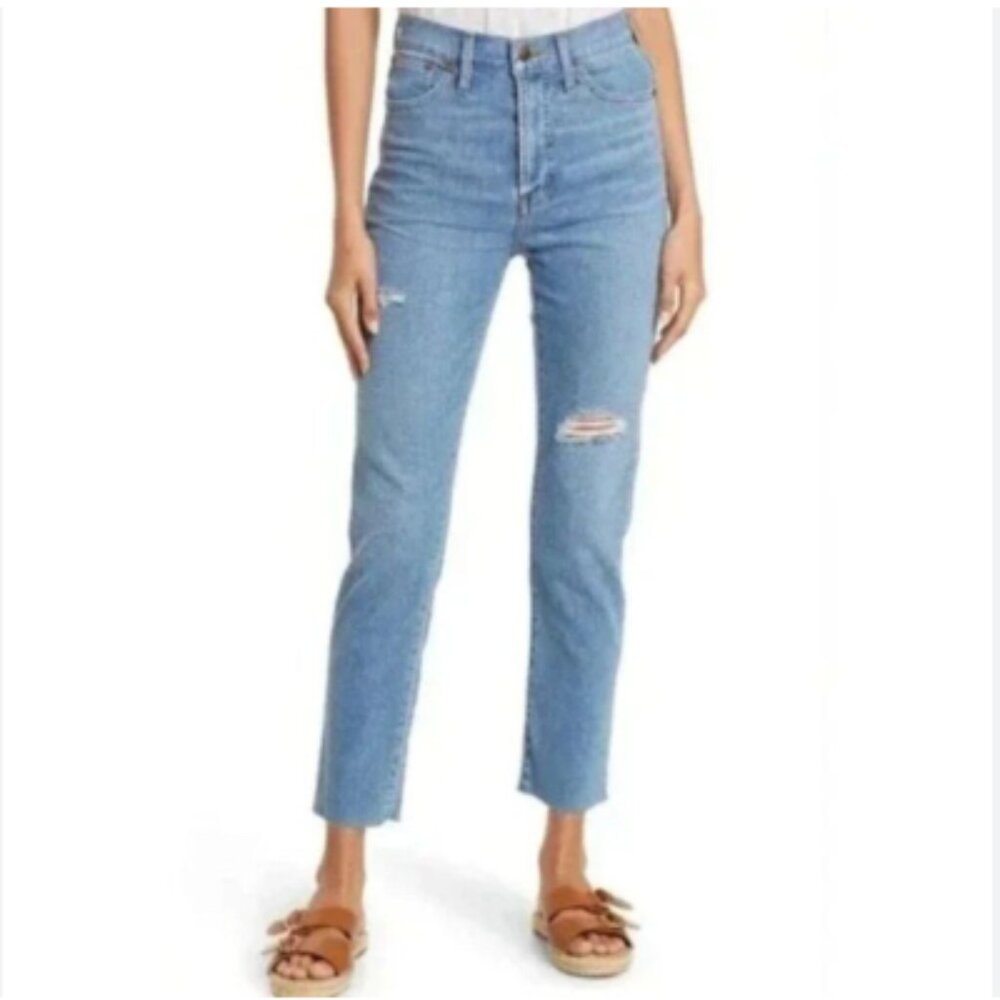 Madewell The Perfect Vintage Straight Leg Jeans in Croton Wash NWT Size 27